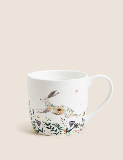Woodland Rabbit Ceramic Mug 380 ml