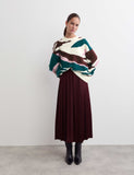 Wool Rich Textured Fringe Jumper With Cashmere