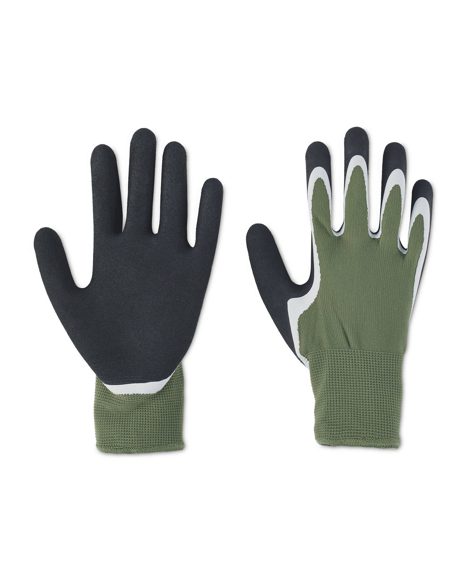 Textured Palm Work Gloves in Black or Green