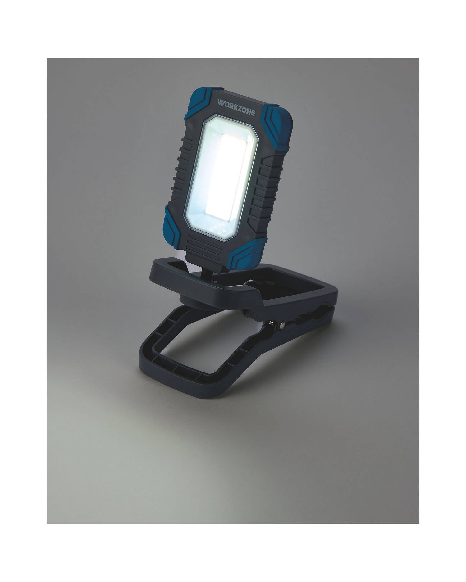 Foldable work light with clip and 360-degree rotation - British product