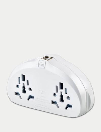 M&S World-EU Travel Adapter with USB- Buy online at McGrocer