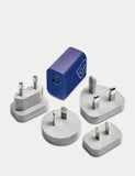 USB charger with A and C ports (British brand)