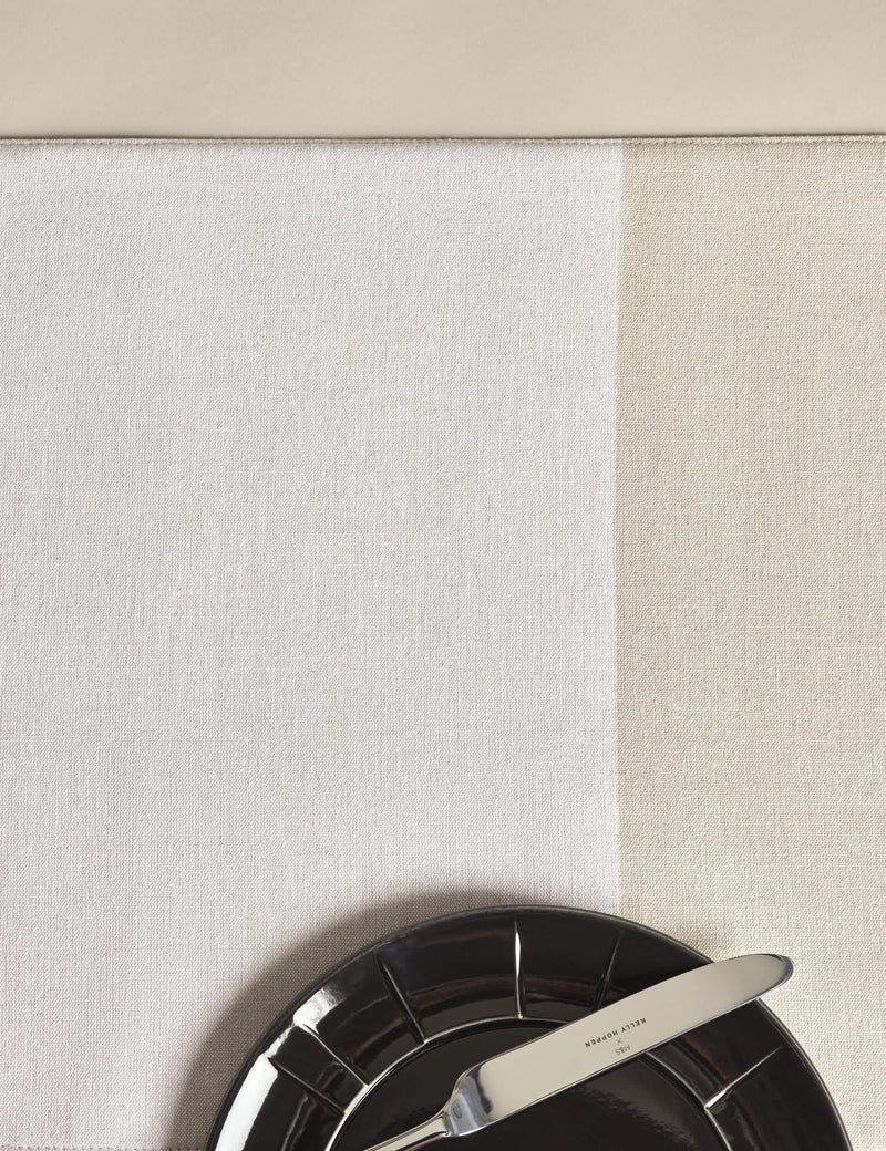 M&S X Kelly Hoppen woven banded table runner 230 cm (British brand)