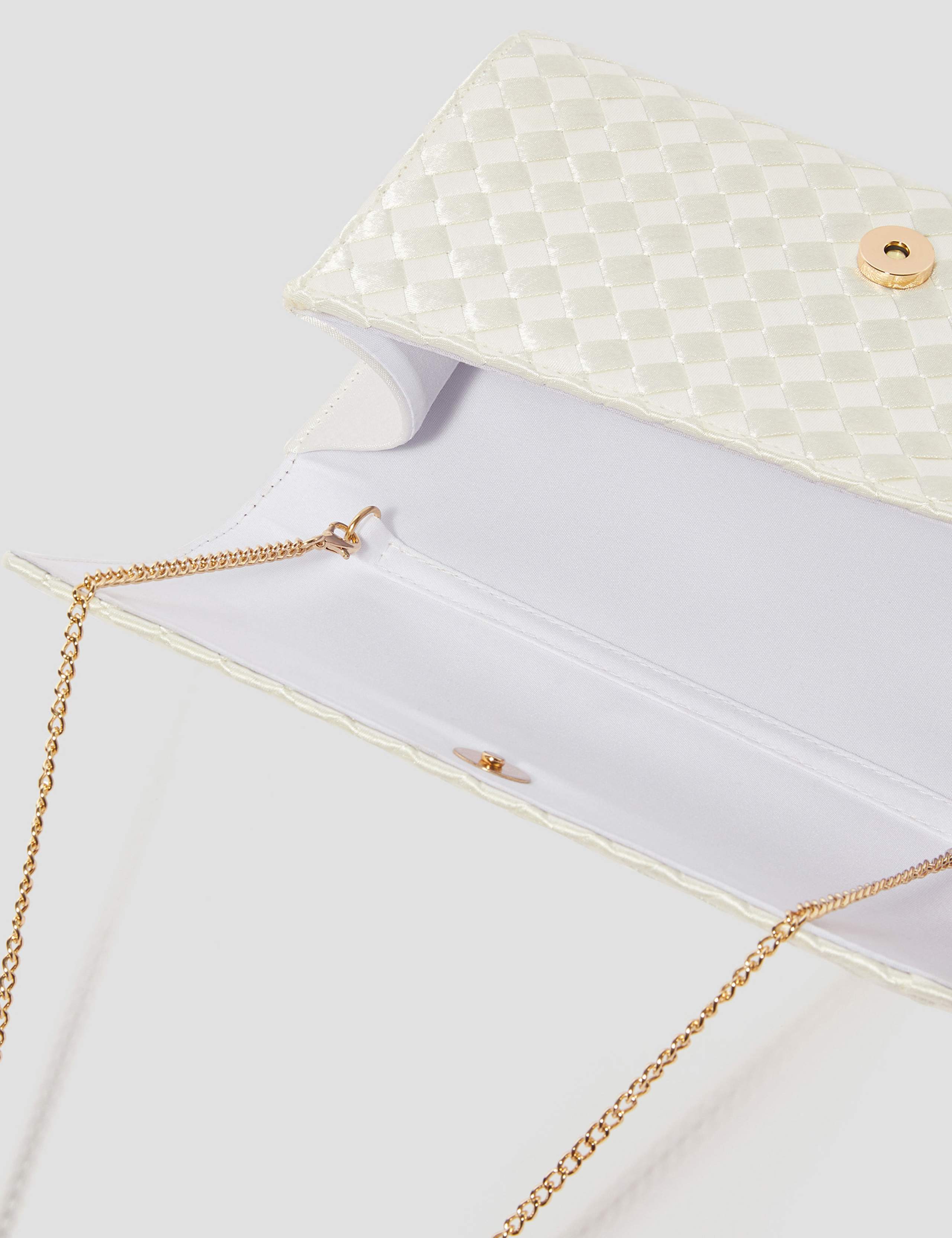 Monsoon woven chain strap clutch bag - British product