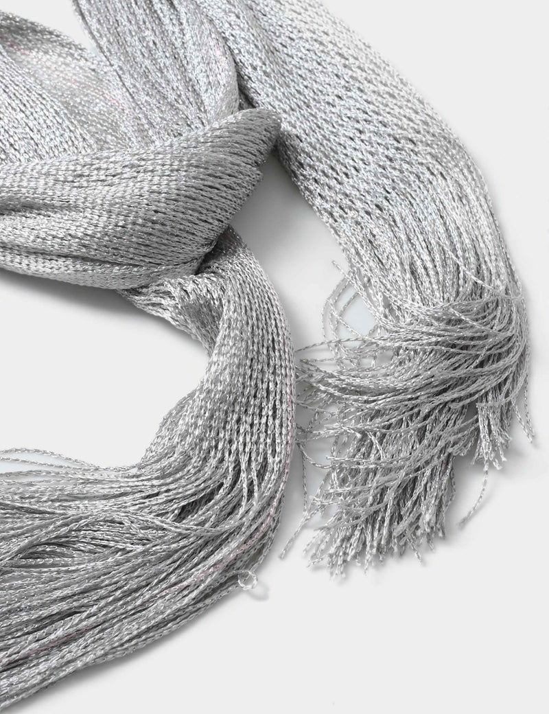 M&S metallic tassel scarf woven polyester - British product