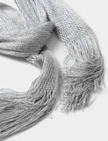 M&S metallic tassel scarf woven polyester - British product