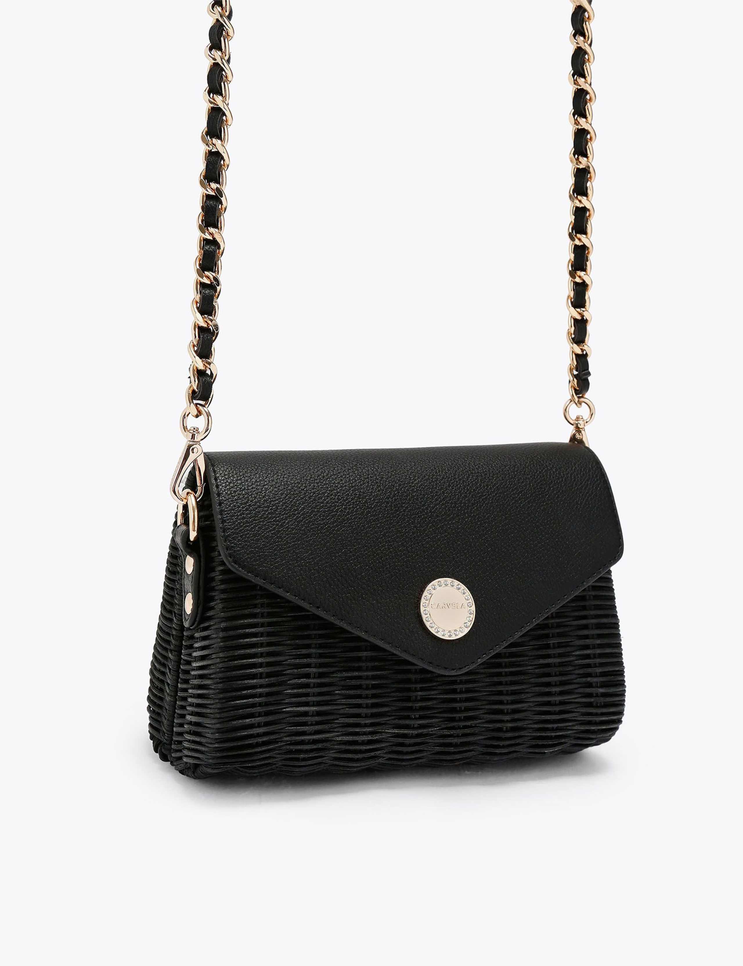 Gewebte Mini Umhängetasche von Carvela - britisches Produkt