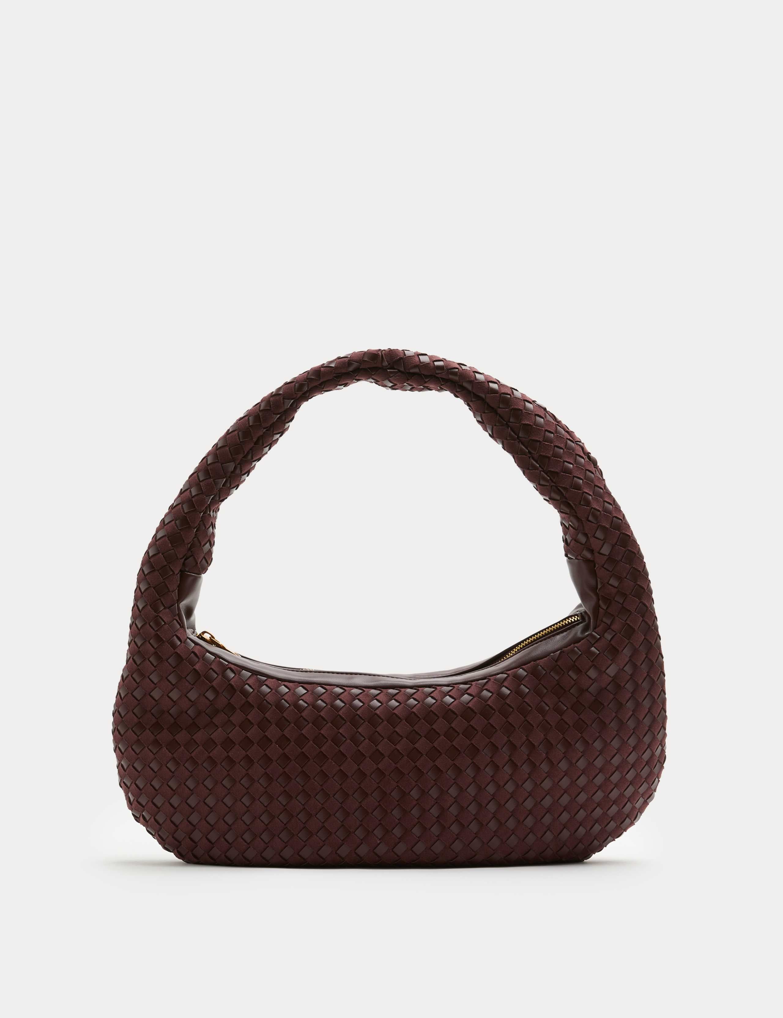 M&S woven rounded hobo bag, UK version