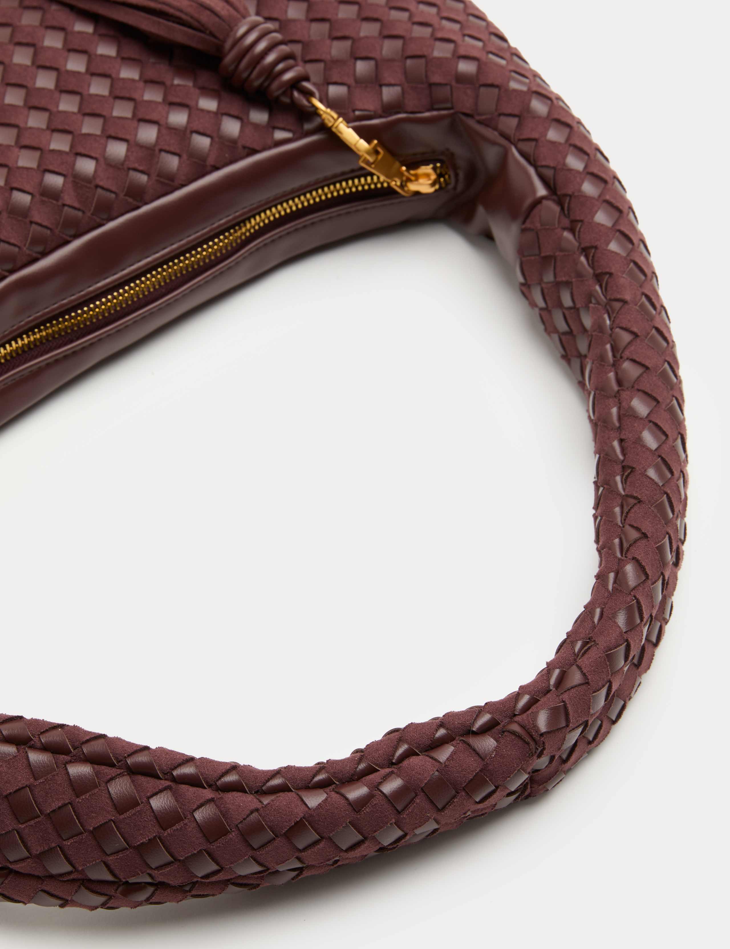 M&S woven rounded hobo bag, UK version