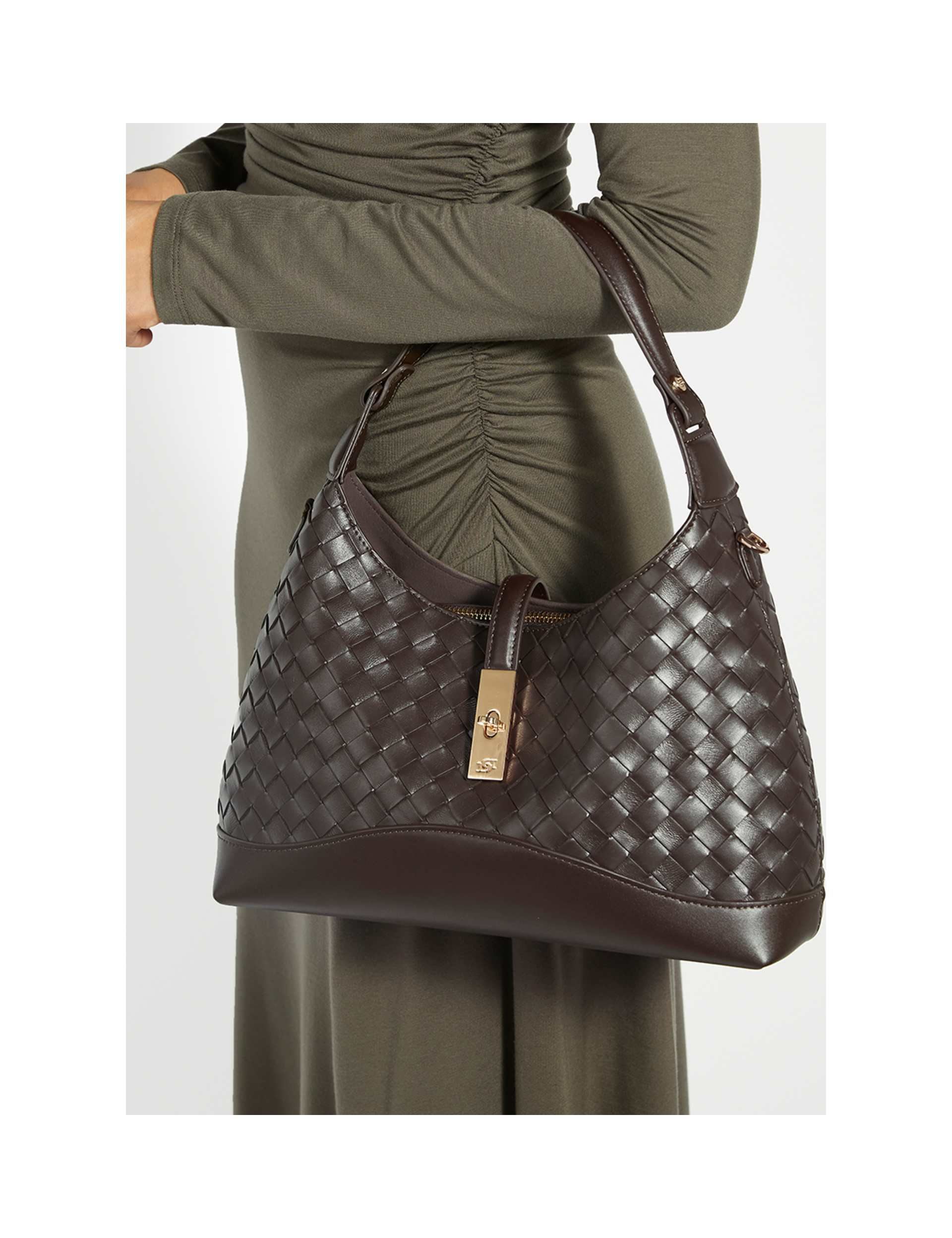 Dune London woven shoulder bag, imported from the UK