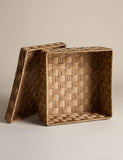 Woven String Storage Box Medium Square 30cm (British brand)