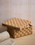 Woven String Storage Box Medium Square 30cm (British brand)