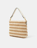Accessorize woven striped cross body bag, UK version