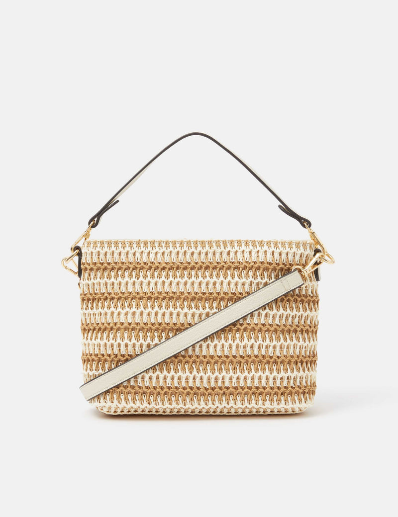 Accessorize woven striped cross body bag, UK version
