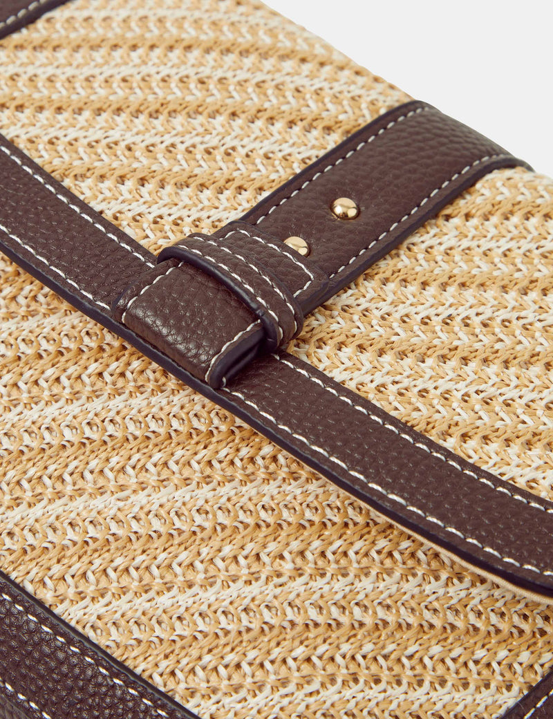Accessorize woven textured cross body bag (British brand)
