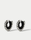 M&S wrapped sphere hoop earring, metal finish (British brand)
