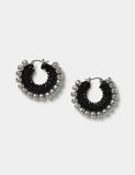 M&S wrapped sphere hoop earring, metal finish (British brand)