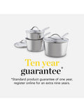 Good Food 3 Piece Stainless Steel Saucepan Set