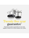 Good Food stainless steel tri-ply cookware set 5-piece, UK version