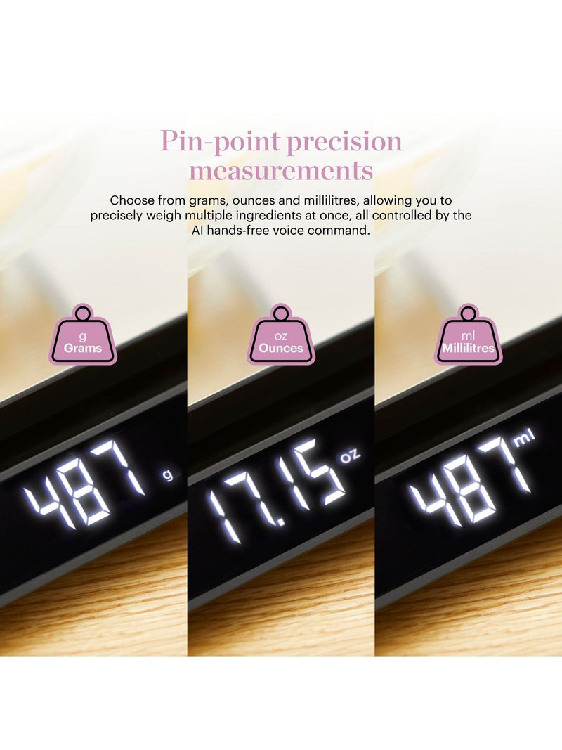 Good Food black digital talking kitchen scale - British product