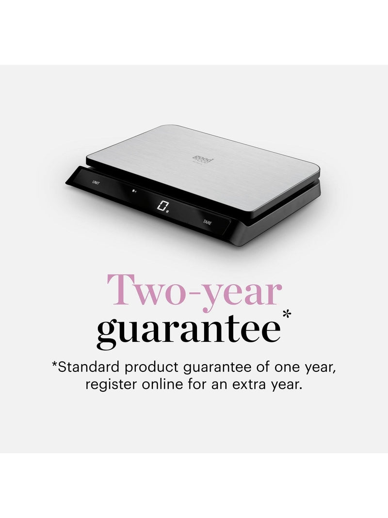 Good Food black digital talking kitchen scale - British product