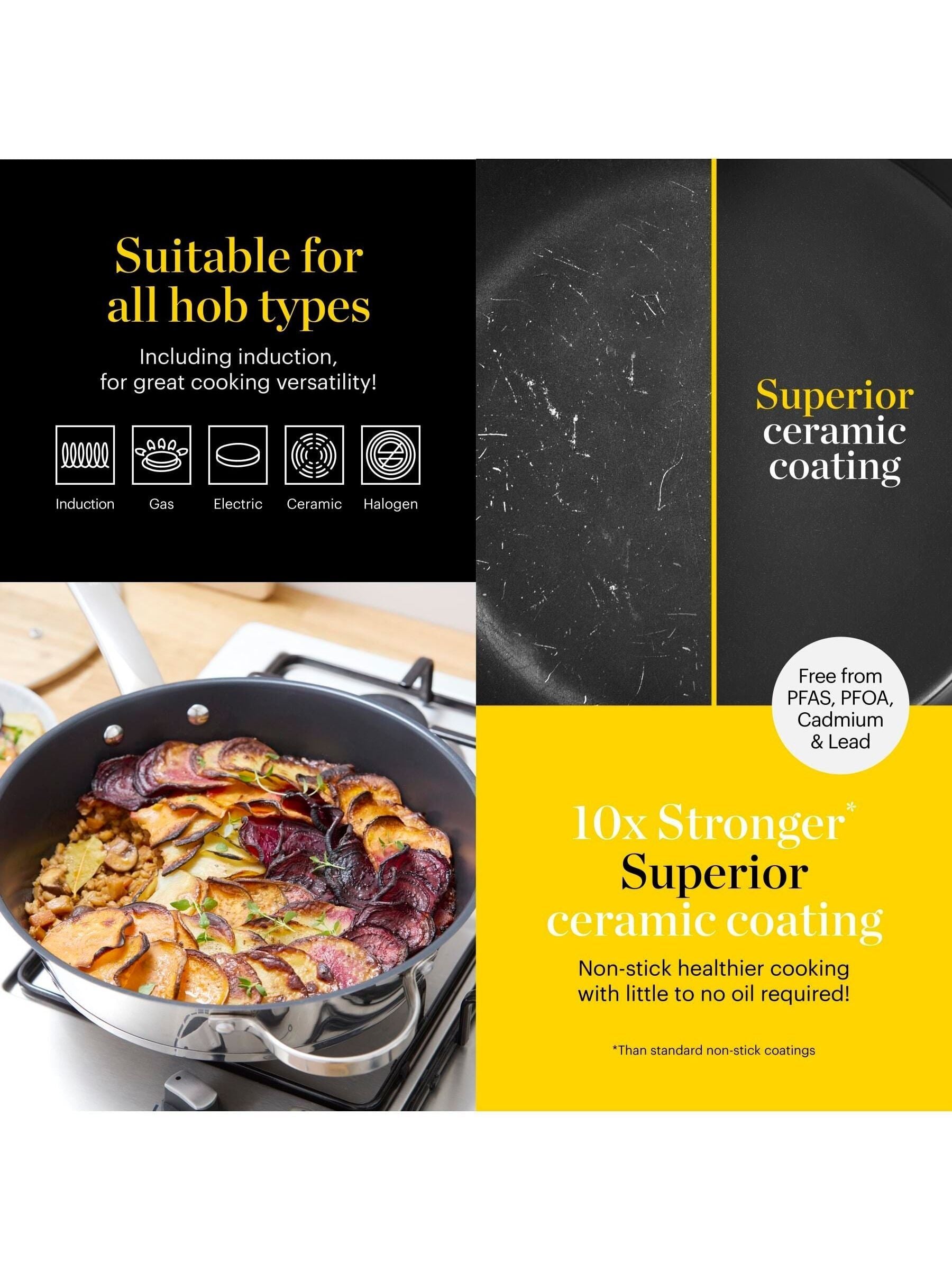 Good Food Stainless Steel Multi-Pan with Tempered Glass Lid