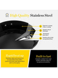 Good Food Stainless Steel Multi-Pan with Tempered Glass Lid
