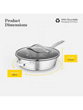 Good Food Stainless Steel Multi-Pan with Tempered Glass Lid
