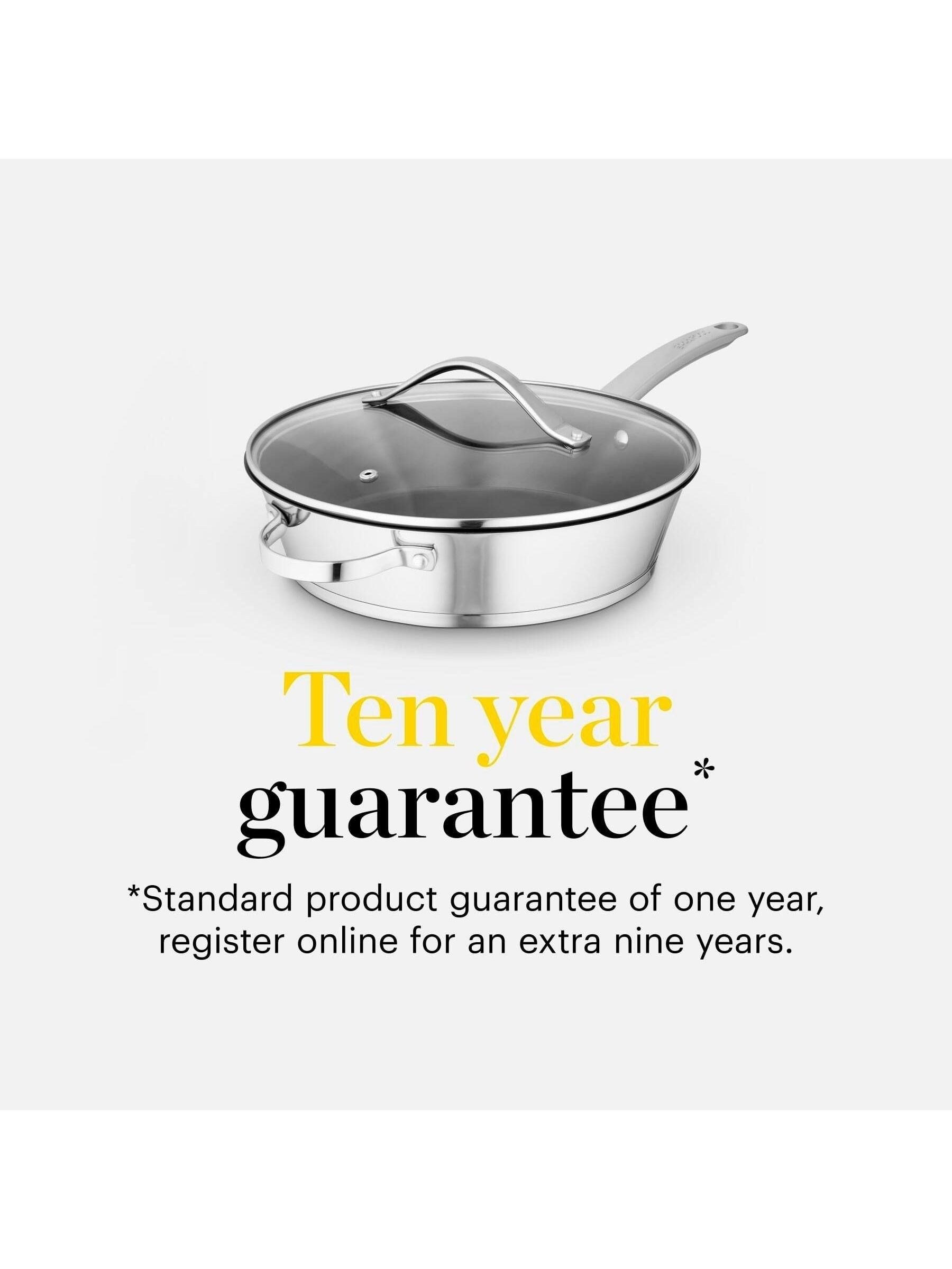 Good Food Stainless Steel Multi-Pan with Tempered Glass Lid