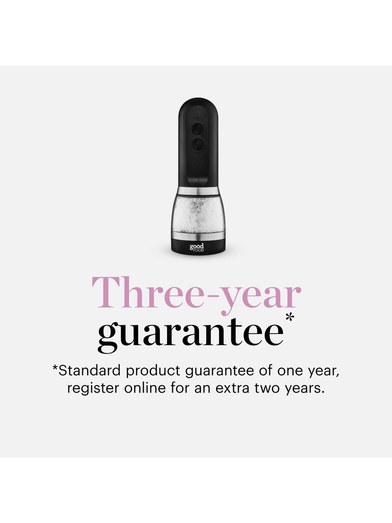 Good Food black duo salt and pepper mill, imported from the UK