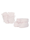 Emile Et Rose pink knitted baby gift set with toy (British brand)