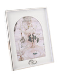 Widdop Silver Amore Box Arch Photo Frame with Rings for 6 x 8 photos (British brand)