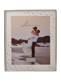 Widdop Silver Amore Silverplated Box Frame with Crystals 8 x 10 (British brand)