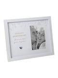 Widdop white amore golden anniversary photo frame 4x6 inch (British brand)