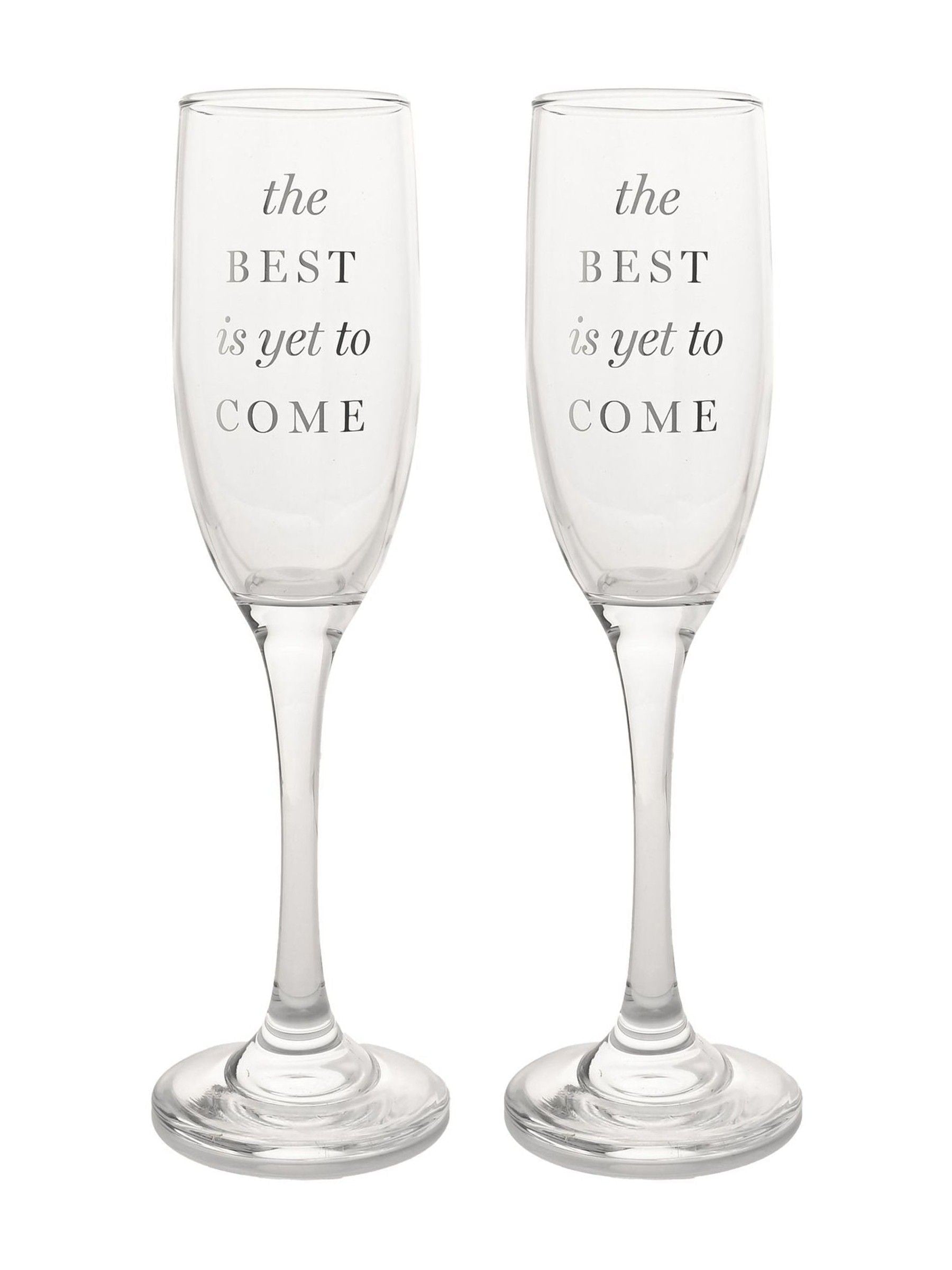 Amore By Juliana champagne flutes set of 2 with inscription (British brand)
