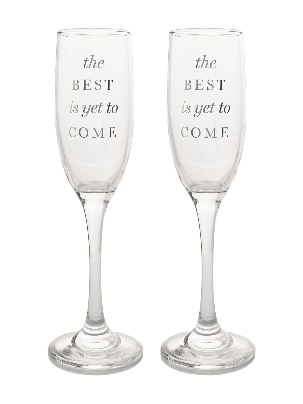 Amore By Juliana champagne flutes set of 2 with inscription (British brand)