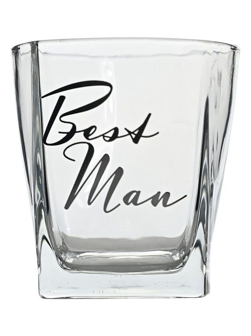 Amore by Juliana Best Man whisky glass and coaster set, UK version