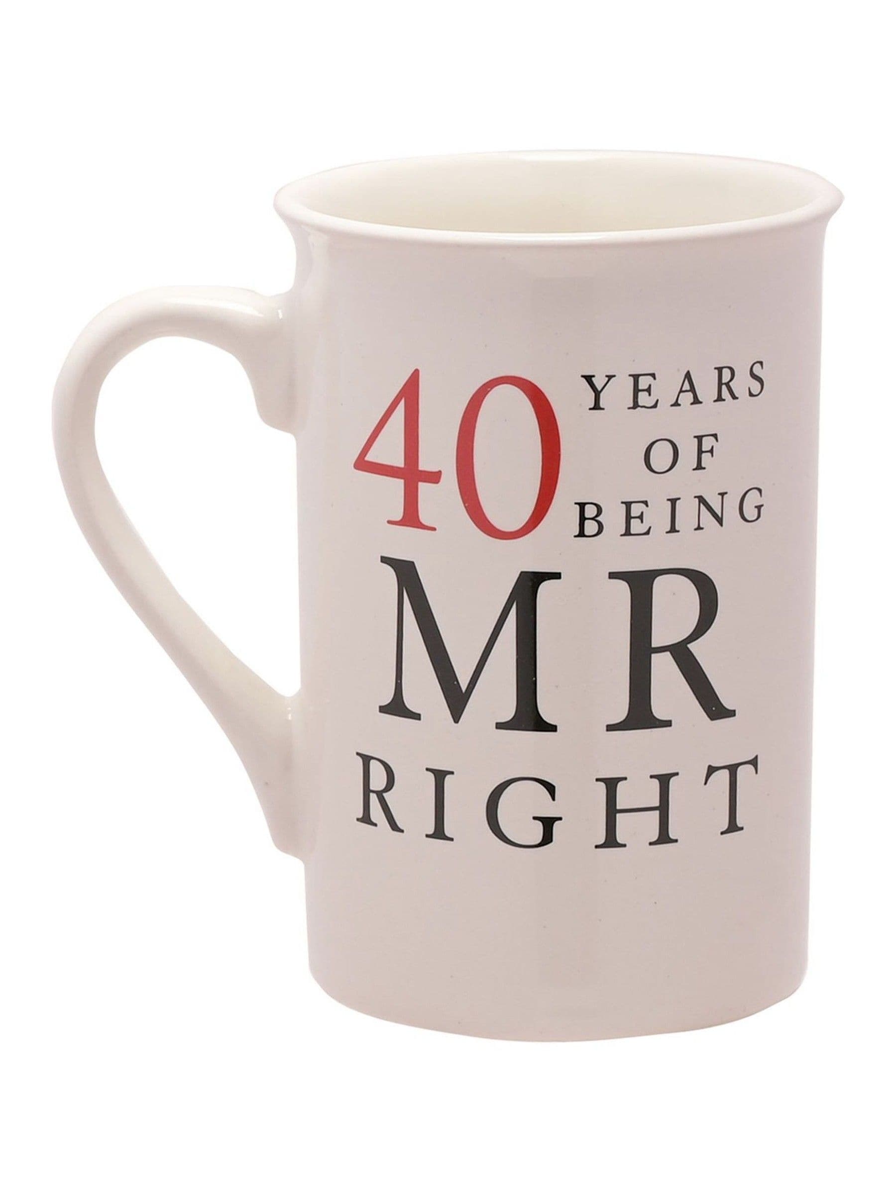 Amore by Juliana ivory 40 years anniversary ceramic mugs gift set 10.5cm (British brand)