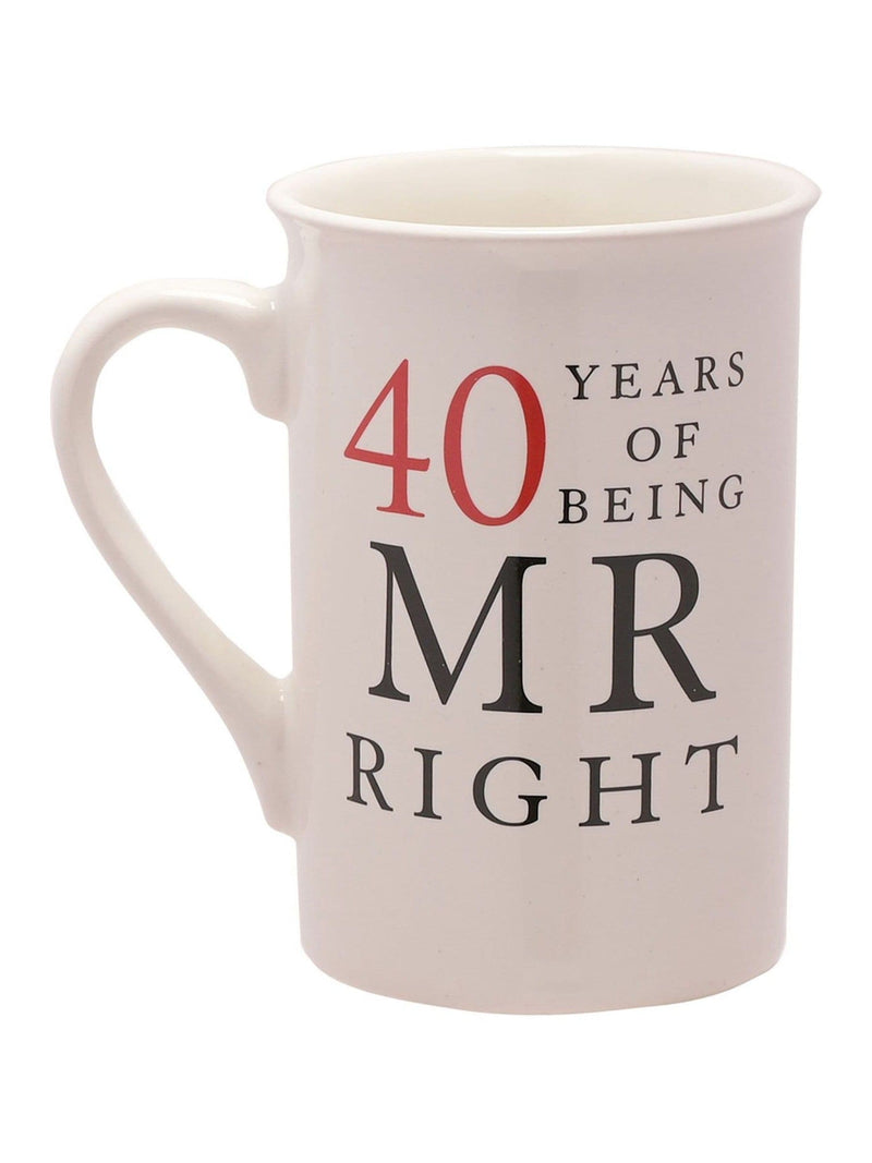 Amore by Juliana ivory 40 years anniversary ceramic mugs gift set 10.5cm (British brand)