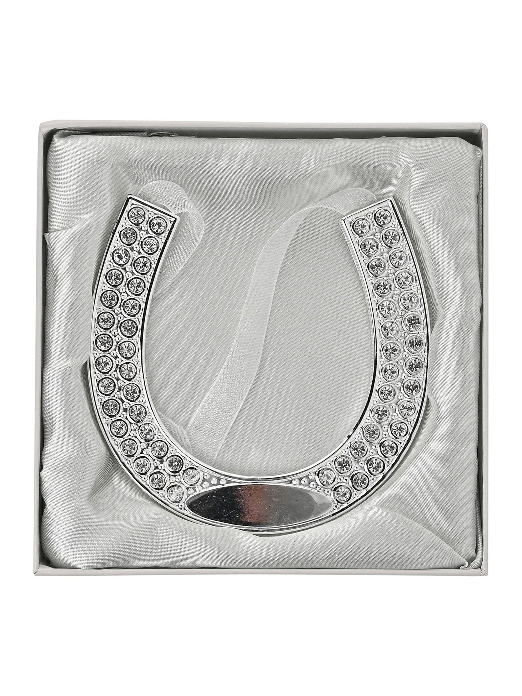 Widdop Amore horseshoe ornament with engraving plate, imported from the UK