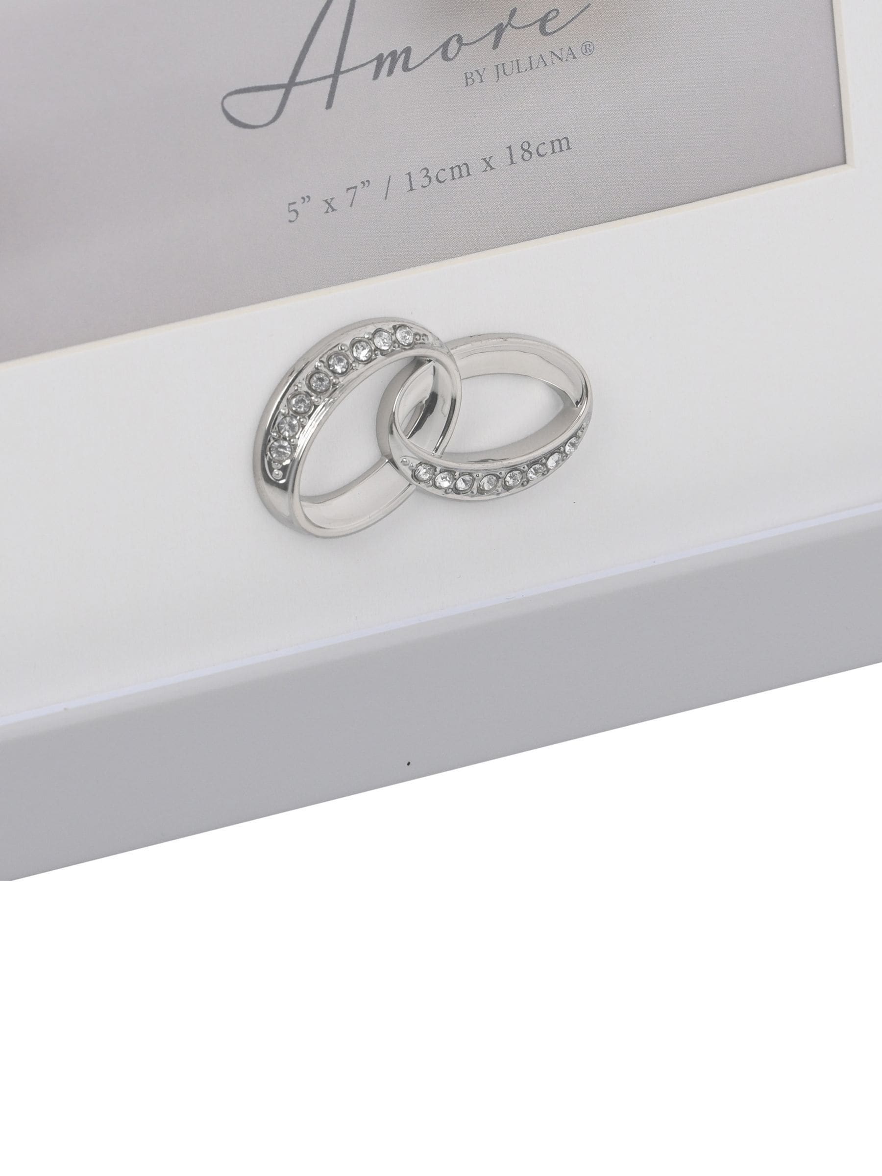 Widdop grey amore photo frame with rings icon 5x7 (British brand)