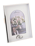Widdop silver arch photo frame with rings 4x6, imported from the UK