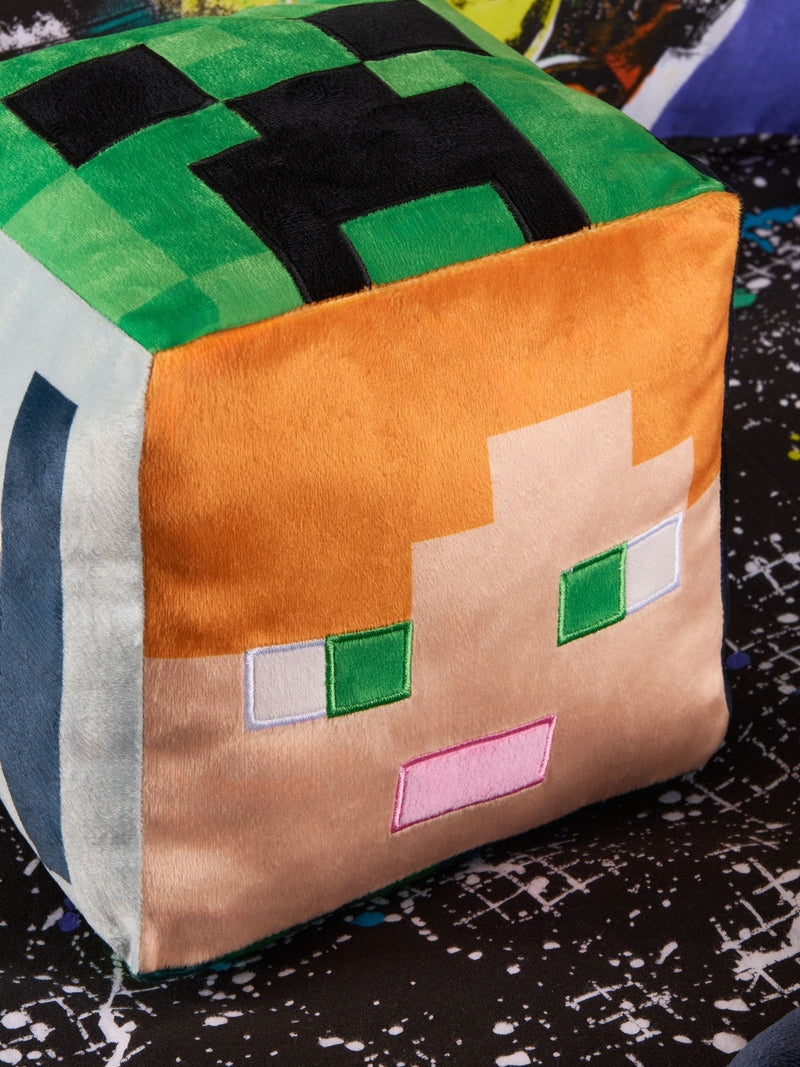 Minecraft character cube cushion 20x20cm - British product