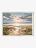 Artko Champagne Sea Breeze Stroll framed art 64x84x4cm - British product