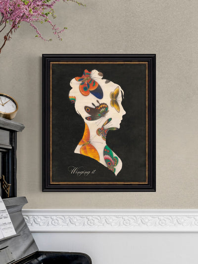Next Artko Black Winging It Framed Wall Art 57x47cm- Buy online at McGrocer
