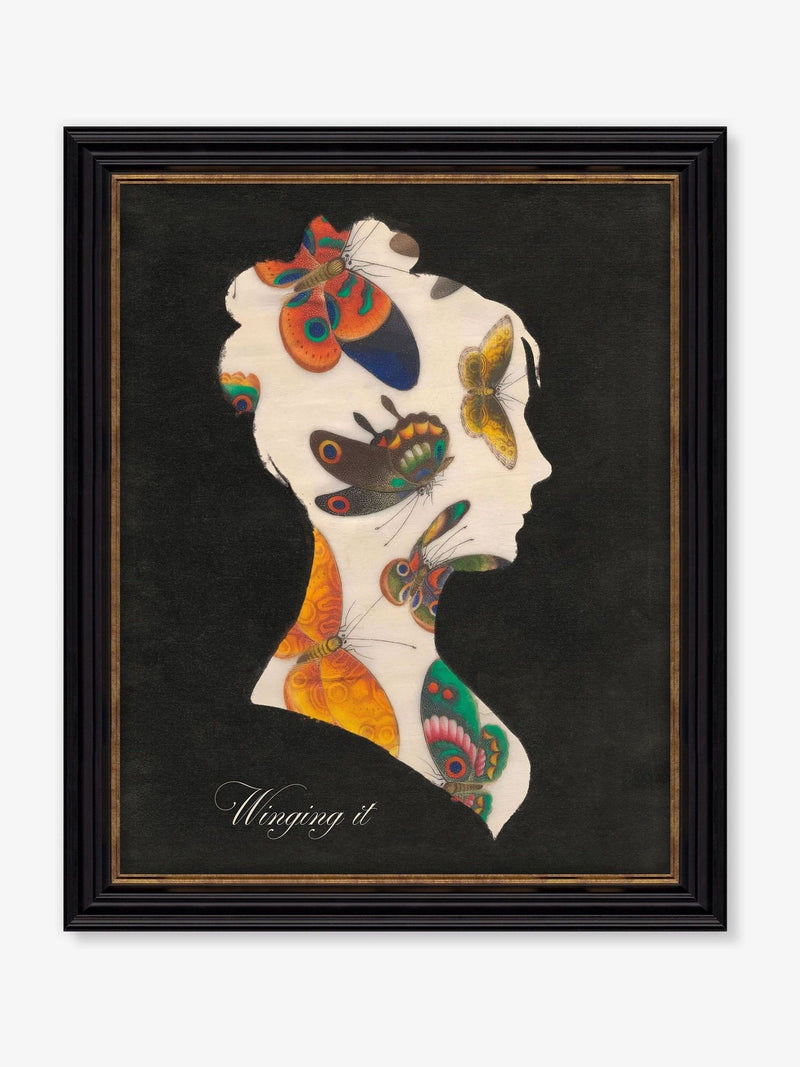 Artko Black Winging It framed wall art 57x47cm - British product