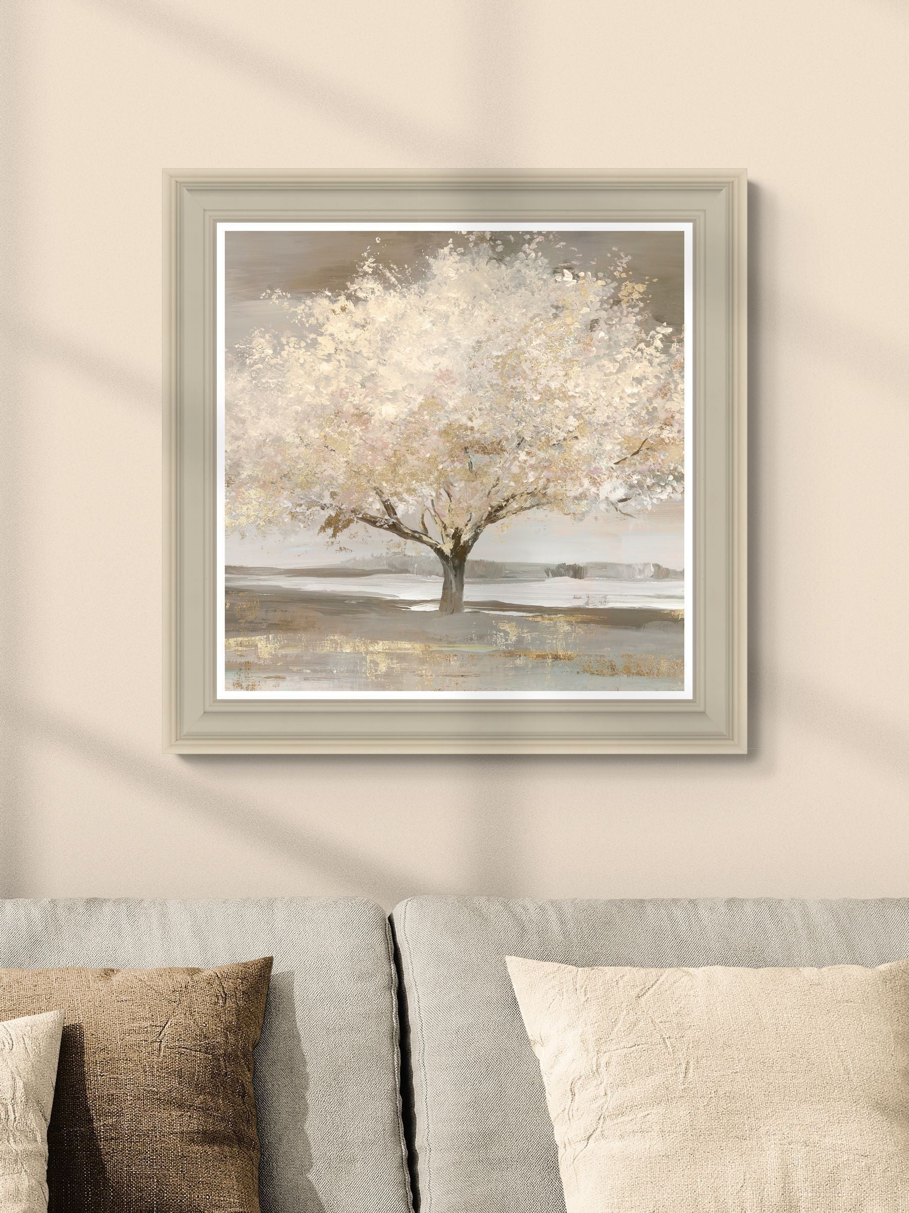 Artko forest wonderland framed art with taupe frame - British product