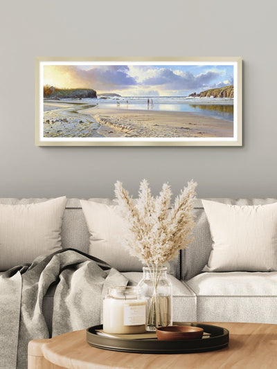 Next Artko Champagne Evening Glow By Duncan Palmar Framed Art 44x104cm- Buy online at McGrocer