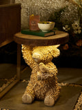 Hamish Highland Cow solar side table - British product