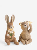 Bertie and Rosie character solar lights pair 21cm, UK version